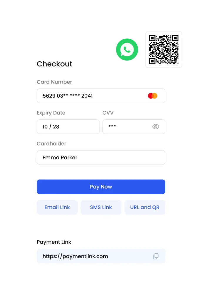 Flexible Stripe-powered Payments – Phone, Links & QR
