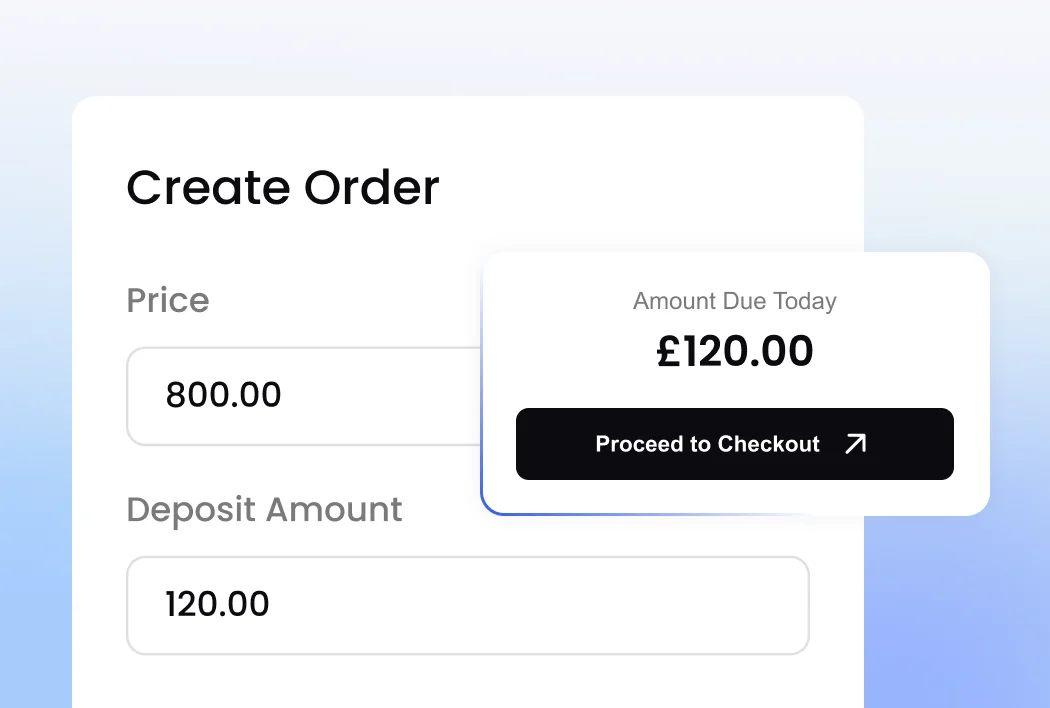 Deposits + Final Payments
